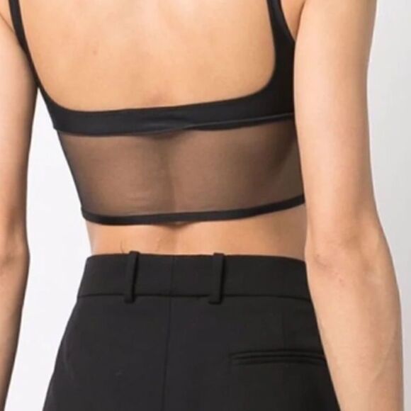 MUGLER panelled cut-out bralette size 40/L NWT $798 - Picture 5 of 11